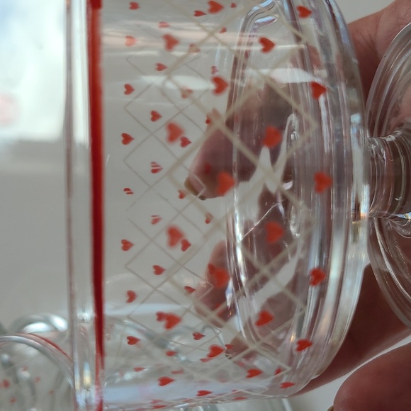 Cup vintage heart in glass - Picture 2 of 4
